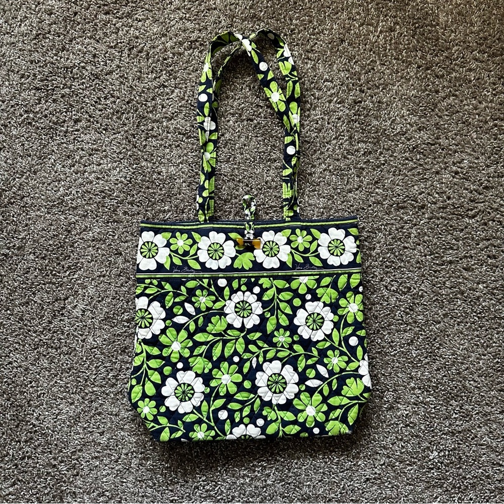 Vera Bradley Retired Lucky You Quilted Tote Shoulder Bag